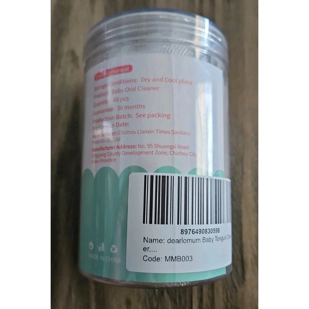 dearlomum Baby Tongue Cleaner, Newborn Toothbrush for 0-36 Month, 48PCS